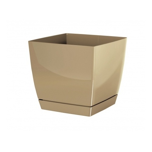 Květináč COUBI hranatý s miskou 13,5 cm